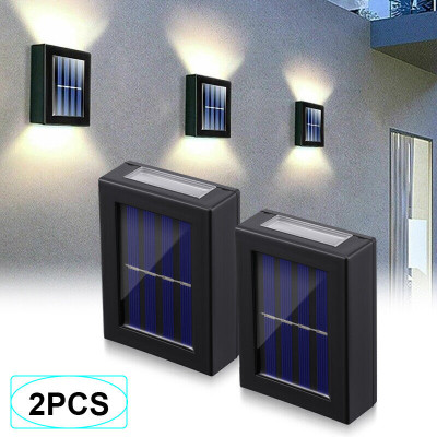 WunderVoX Solar Lamp Double Headed Wall Lamp-2pc Solar Light Set(Wall Mounted Pack of 2)