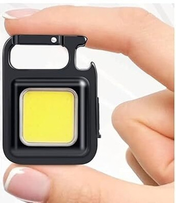 Jeko Led Mini COB Keychain Light, Rechargeable, Pocket Mini Emergency light Solar Light Set(Free Standing Pack of 1)