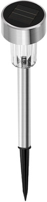 ZESTRUM SolarGlow Stainless Steel LED Garden Light SG-SS01 Solar Light Set(Free Standing Pack of 1)