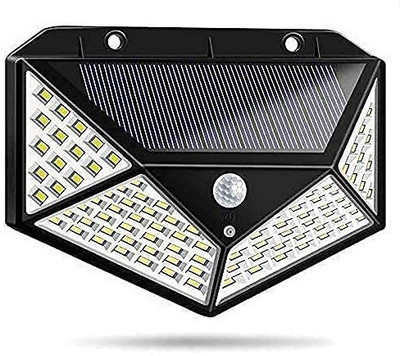 Goodsmaze Bright Solar Wireless Security Motion Sensor 100 Led Night Light (pack of 1) Solar Light Set(Wall Mounted Pack of 1)