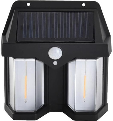 ZESTRUM Motion Sensor waterproof garden Solar light 3 modes Tungsten Wall night Light Solar Light Set(Wall Mounted Pack of 1)