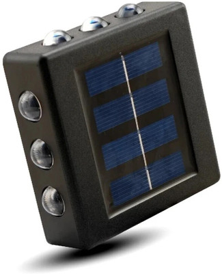 SPARKWORLD SolarGlow 8 LED Outdoor Wall Light – Model SG-8LED-WL Solar Light Set(Wall Mounted Pack of 1)