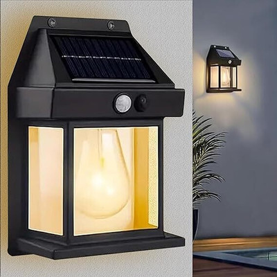 Zainion Solar Wall Lights Outdoor, Motion Sensor & Waterproof Solar Light Set(Wall Mounted Pack of 1)