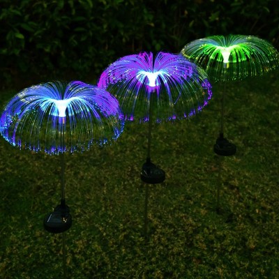 GIGAWATTS Jellyfish Solar Garden Lights Multi-Colour LED Outdoor Decorative Flowers Lamp Solar Light Set(Free Standing Pack of 2)