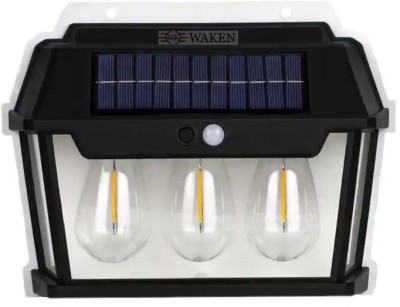 Waken Filament LED Dual Sensor Solar 3-Bulbs Solar Light Set(Wall Mounted Pack of 1)