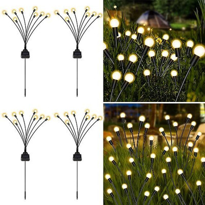 ZESTRUM Solar powered firefly lamp Garden Lights LED Firefly Lighting For Home, Yard Solar Light Set(Free Standing Pack of 2)