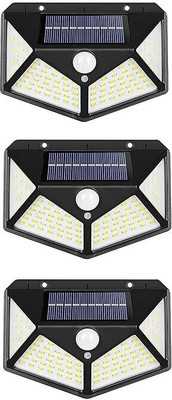 BTfash Outdoor Solar Lights with Motion Sensor Solar Powered Wireless Waterproof 3 Solar Light Set(Ceiling Mounted Pack of 3)