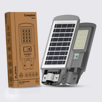 Crompton Solarium Max 12W Solar Street Light Solar Light Set(Wall Mounted Pack of 1)