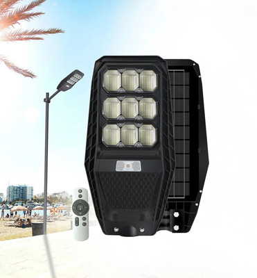 Homehop Solar 100 Watt LED Model Street Lights decor design Automatic motion sensor light for home garden light, Waterproof house Wall lighting Post Light Outdoor Lamp(Black)
