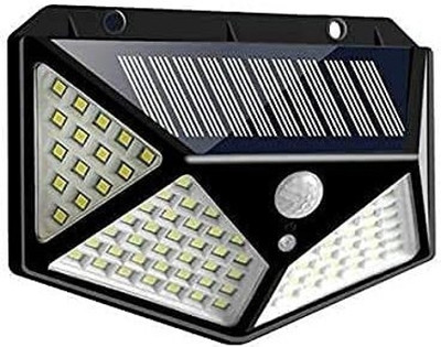 VIGIL Premium quality 100 LED Solar Lights for Garden LED Security Lamp for Home Solar Light Set(Wall Mounted Pack of 1)