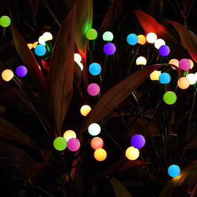 GIGAWATTS Solar Firefly Lights Water Resistant Starburst Swaying Panel for Lawn Pathway Solar Light Set(Free Standing Pack of 1)