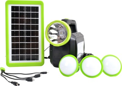 MZ M943 (Portable Solar Lighting System) 100W Laser LED +75W Tube 4500mAh Battery Solar Light Set(Free Standing Pack of 1)