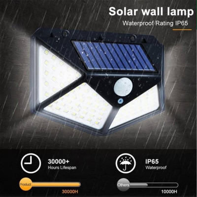 VIGIL Solar Light PIR Motion Sensor Wall lamp Infrared Outdoor Waterproof Home Solar Light Set(Wall Mounted Pack of 1)
