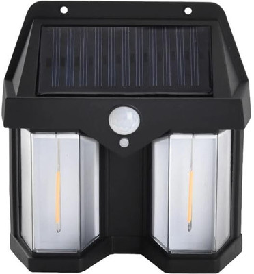 DHANVI ENTERPRISE Motion Sensor waterproof garden Solar light 3 modes Tungsten Wall night Light Solar Light Set(Wall Mounted Pack of 1)