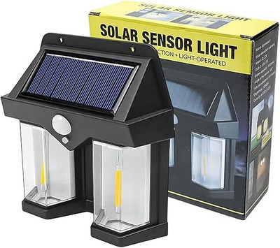 Modinity 2 Flame Solar Wall Light Solar Light Set Solar Light Set(Wall Mounted Pack of 1)