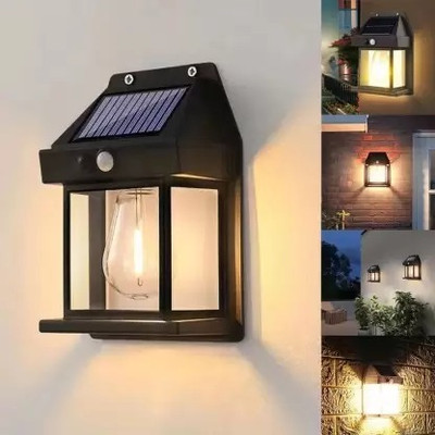 NPU Solar Wall Lamp 3 Modes Motion Sensor Light Indoor/Outdoor Waterproof_NP26 Solar Light Set(Wall Mounted Pack of 1)