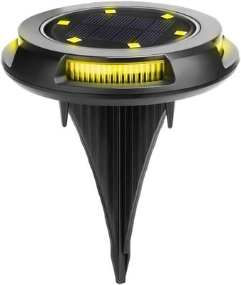Epyz Solar Light Outdoor Ground Disk Waterproof LED Lamp for Home, Garden , pathway Solar Light Set(Free Standing Pack of 1)