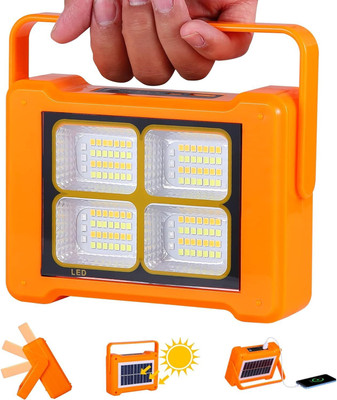 KH kh Led Solar Portable Work Light Solar Emergency Light Rechargeable Floor Solar Light Set(Wall Mounted Pack of 1)