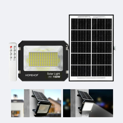 Homehop Solar Lights for Home Flood Light 150W LED Waterproof Automatic Lamp Outdoor Solar Light Set(Wall Mounted Pack of 1)