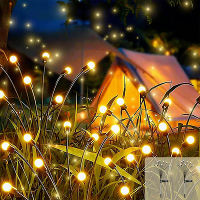 SEVENSPACE 8LED Firefly Garden Outdoor Waterproof Fairy Decorative Light Solar Light Set Solar Light Set(Free Standing Pack of 1)