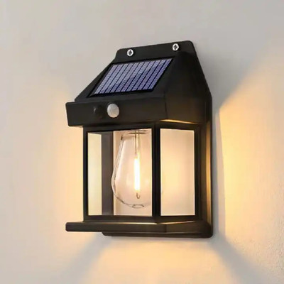 Rossella Waterproof Wireless Hanging Garden Lantern Colorful LED Crystal Globe Ball Lamp Solar Light Set(Wall Mounted Pack of 1)