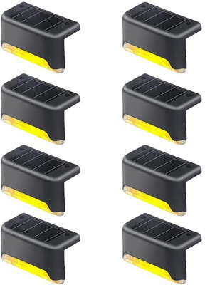 CRAE Solar Deck Light Rechargeable Waterproof LED Solar Lights PO8 Solar Light Set(Wall Mounted Pack of 8)