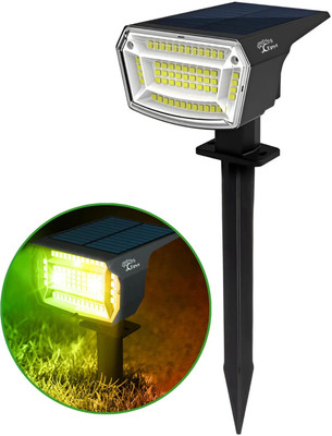 Epyz Solar Spot Light Outdoor Waterproof Lamp Garden Tree Decoration [ Multicolour ] Solar Light Set(Free Standing Pack of 1)