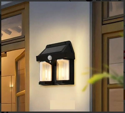 COFP 1PCS Double Lamp LED Wall Solar Lamp/Waterproof Lighting for Outdoor/Villa. Solar Light Set(Wall Mounted Pack of 1)