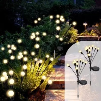 ZESTRUM Solar Firefly Lights, Solar Outdoor Lights Garden Lights Outdoor Waterproof Solar Light Set(Free Standing Pack of 2)