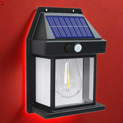 Ziddjeet X330 M991 Waterproof New Solar Wall Lamp with 3 Modes Solar Solar Tungsten Wall Solar Light Set(Wall Mounted Pack of 1)