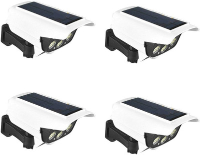 Xydrozen Home Security Solar Spotlight with Remote Solar Light Set(Wall Mounted Pack of 4)