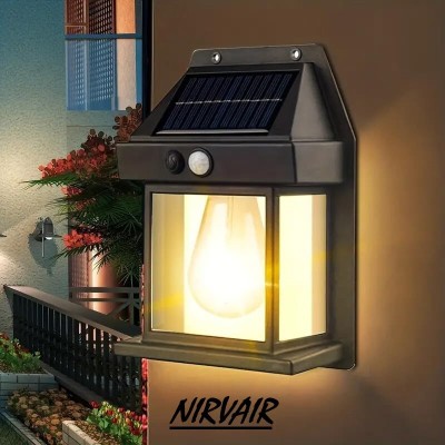 Nirvaana Solar Wall Light for Outdoor Led Sensor with 3 Mode Waterproof Exterior Lighting Solar Light Set(Wall Mounted Pack of 1)