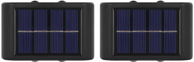 KH Solar 4 LED Wall Light – Dual Direction Up & Down Outdoor Illumination | IP65 Solar Light Set(Wall Mounted Pack of 2)