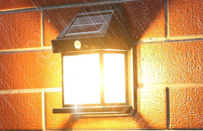 NPU Solar Wall Lamp 3 Modes Motion Sensor Light Indoor/Outdoor Waterproof_NP15 Solar Light Set(Wall Mounted Pack of 1)
