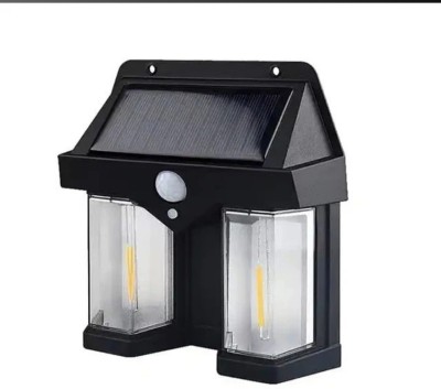 ZESTRUM Solar Wall Lights Outdoor, Dusk to Dawn Porch Lights Fixture, Lantern, 3 Modes Solar Light Set(Wall Mounted Pack of 1)