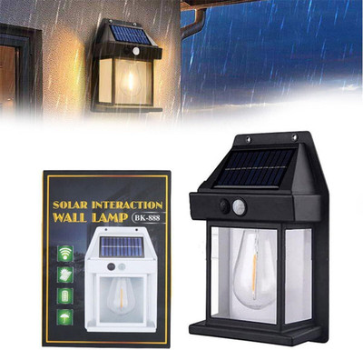 iDOLESHOP Automatic Motion Activated Sensor Solar Power Led Lamp Waterproof Solar Light Set(Wall Mounted Pack of 1)
