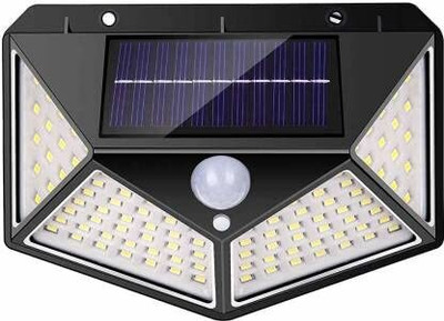 Xydrozen Motion Sensor Solar Security 100 Led Night Light Solar Light Set(Wall Mounted Pack of 1)