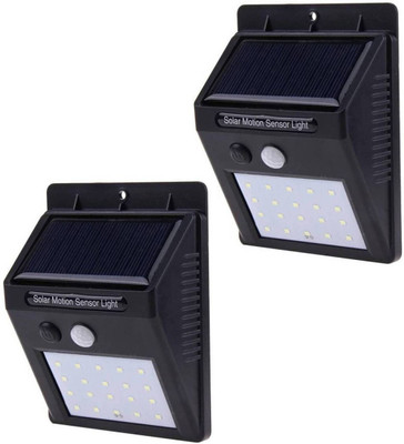 VIGIL JED_6051R_NEW LED Solar Light Wall lamp Solar Light Set(Wall Mounted Pack of 1)