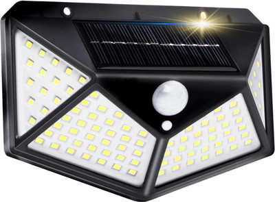 VARNITYA Outdoor Solar Lamp Waterproof And With Motion Sensor And Light Sensor Solar Light Set(Wall Mounted Pack of 1)