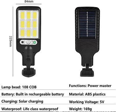 Wengonvila Outdoor Solar Motion Sensor Light Solar Light Set Offers & Cashback