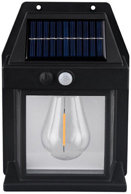 ABHINANDAN Solar Oudoor Lamp 800Lm Bright (Warm White) Pack oF 1 Solar Light Set(Wall Mounted Pack of 1)