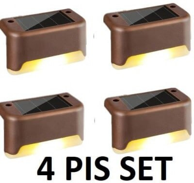 Spatlus Solar Sensor led Garden Wall Light with Wireless Solar Sensor Solar Light Set(Floor Mounted Pack of 4)