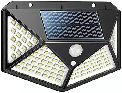 Prolieve 100 Led Solar Sensor Night Light Wireless Waterproof Night for Outdoor/Home(1Pc) Solar Light Set(Wall Mounted Pack of 1)