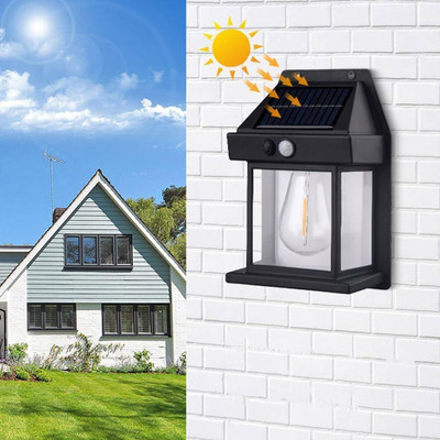 TRUDO Solar Interaction Wall Lamp-Black Solar Light Set(Wall Mounted Pack of 1)
