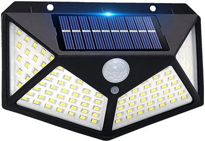 HKUTOTECH Garden Wall Fence Farmhouse Waterproof Automatic On/100LED Solar Light Motion Solar Light Set(Wall Mounted Pack of 1)