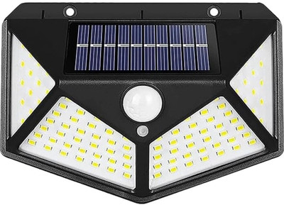 JYOTCREATION Sun-Powered 100 LEDLights with Motion Sensor Solar Powered Wireless Solar Light Set(Wall Mounted Pack of 1)
