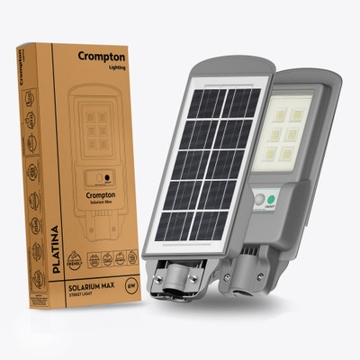 Crompton Solarium Max 6W Solar Street Light Solar Light Set(Wall Mounted Pack of 1)