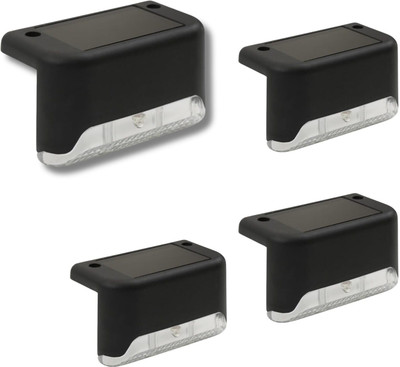 QXORE Solar Deck Lights Outdoor - Waterproof Solar Powered Step LED Light Solar Light Set(Wall Mounted Pack of 4)