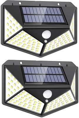 Hoaxer Motion Sensor LED Solar Lights with Motion Sensor Solar Light Set(Wall Mounted Pack of 2)