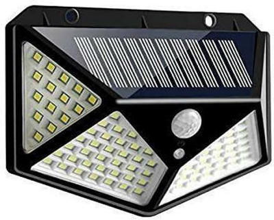 Goodsmaze 100 LED Motion Sensor Light 4 Side Bright Light - Security Lamp for Home Solar Light Set(Wall Mounted Pack of 1)